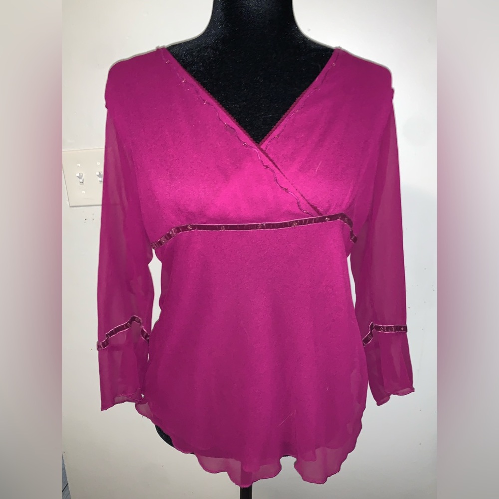 💜woman’s vintage long sleeve top